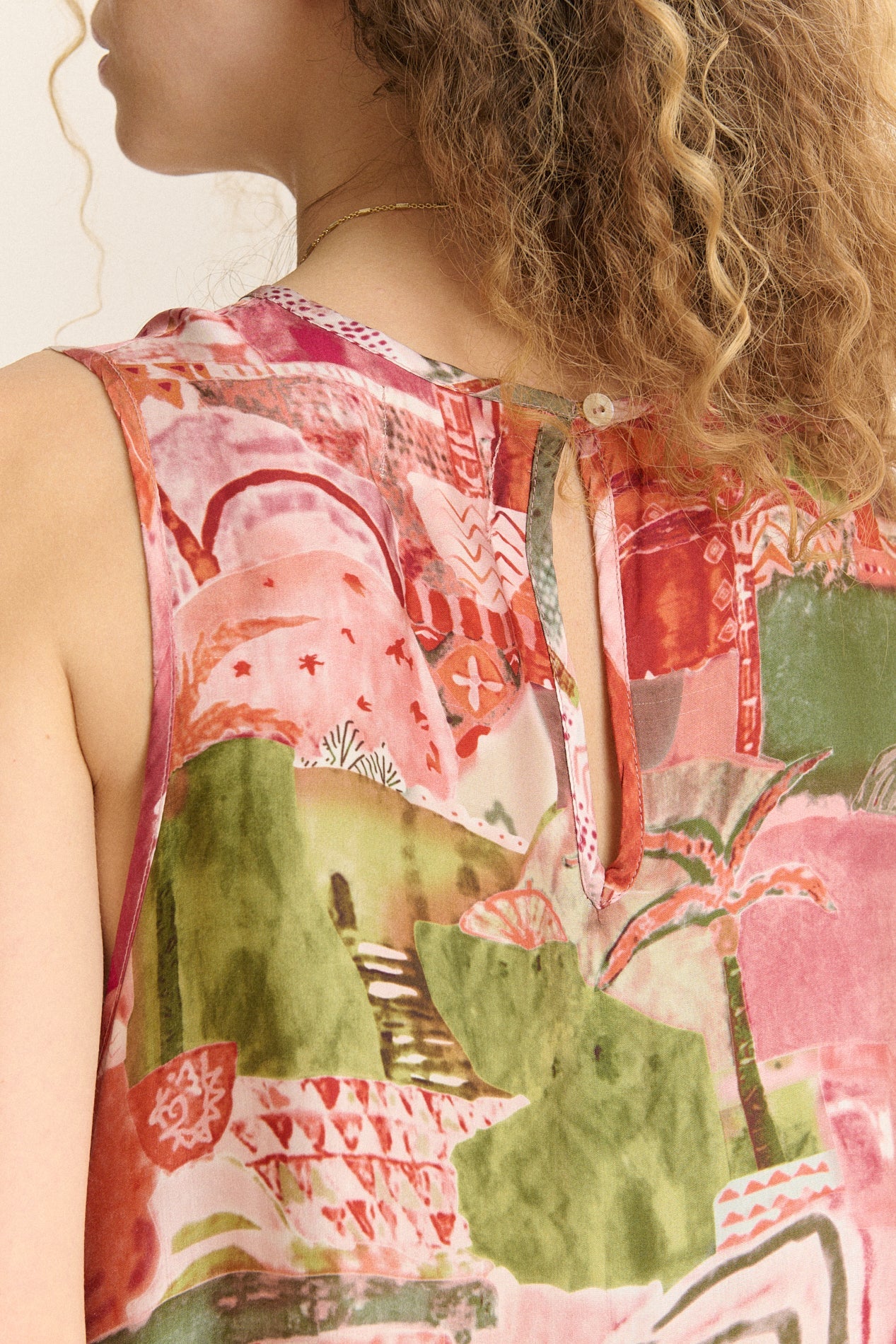 Camelia Printed Midi dress