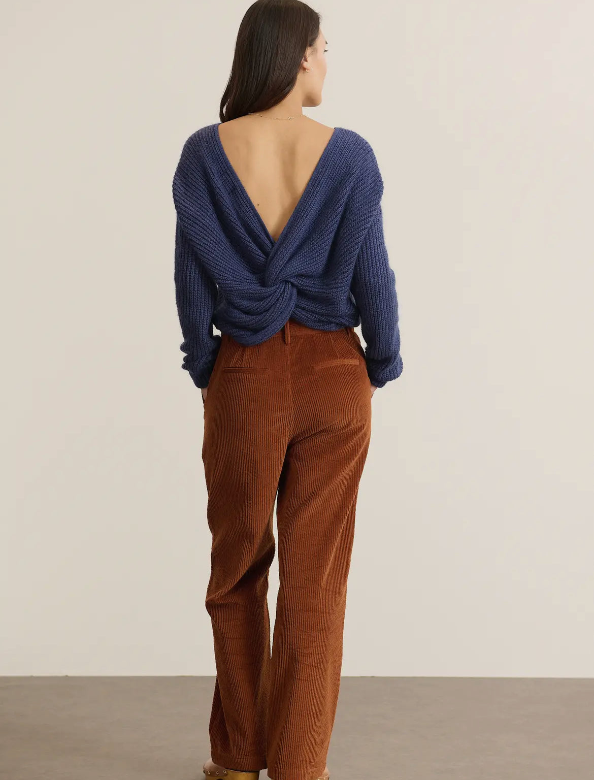 Classic Corduroy Trousers in Cinnamon by GARANCE PARIS
