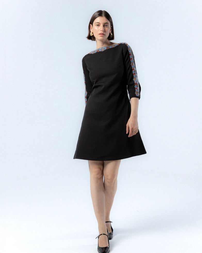 Jimena Flared Short Dress by NIZA