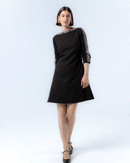 Jimena Flared Short Dress by NIZA
