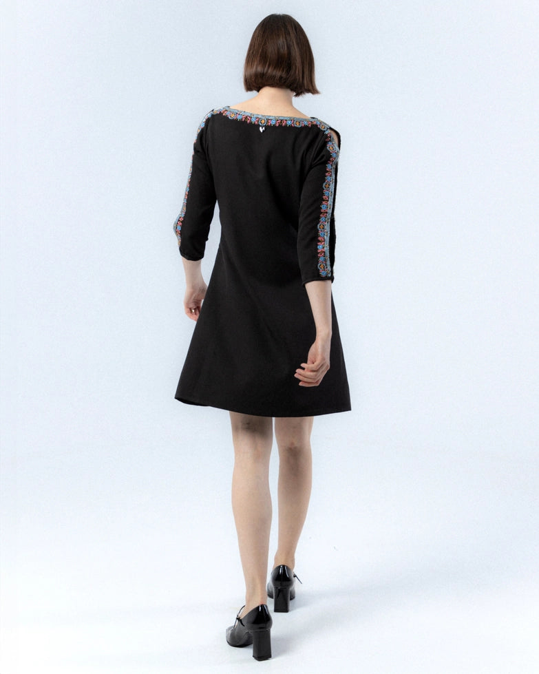 Jimena Flared Short Dress by NIZA