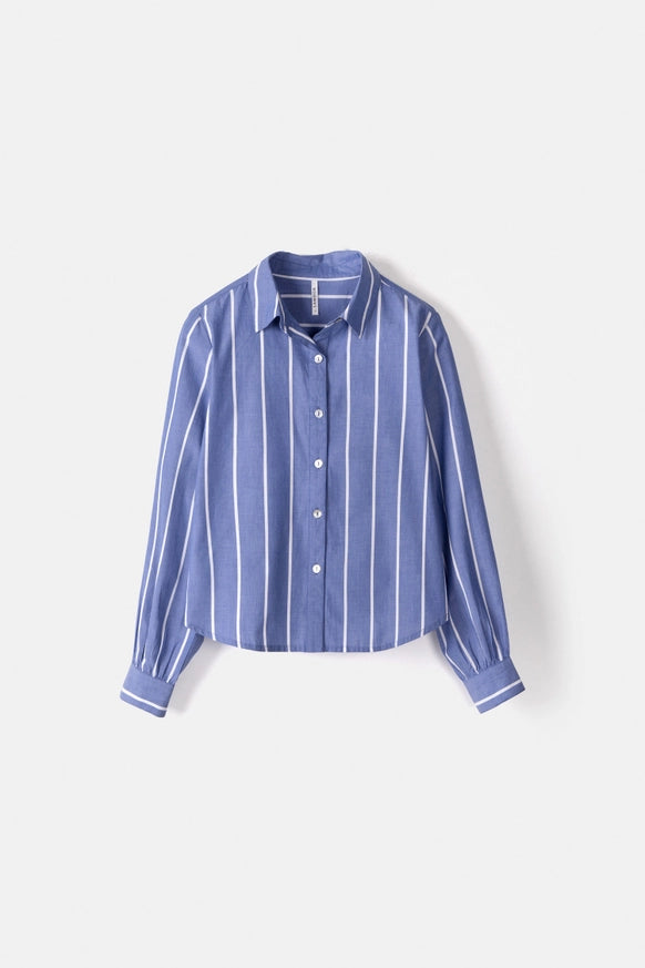 Striped Shirt in Blue by LANIDOR