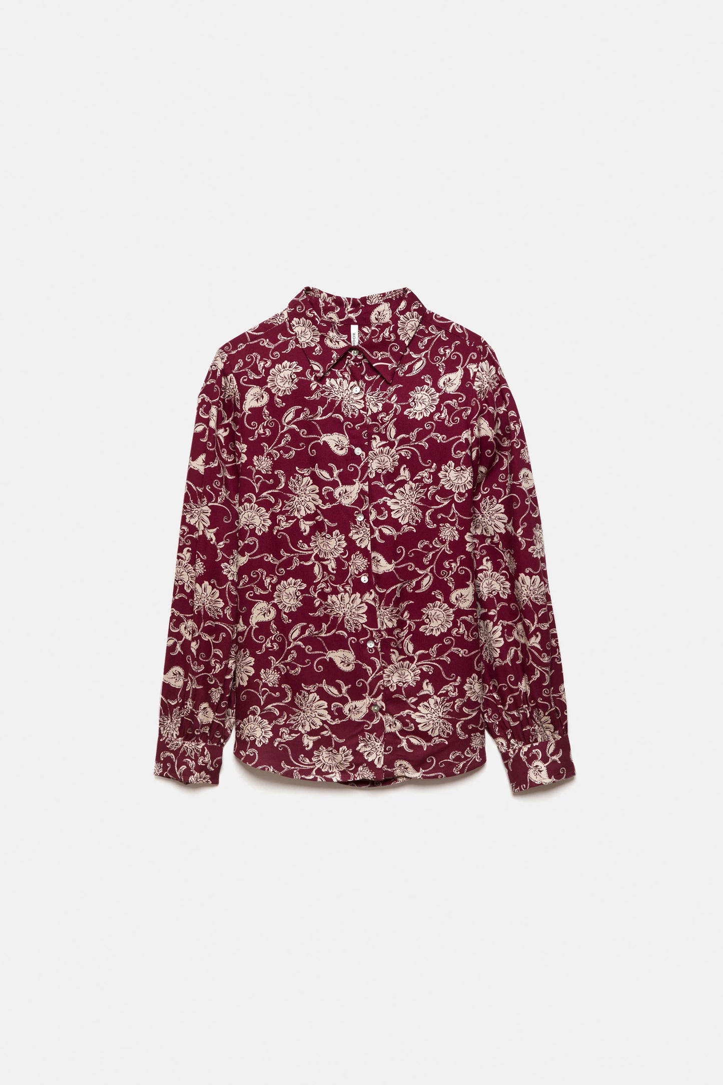 Floral Shirt in Wine Red by LANIDOR