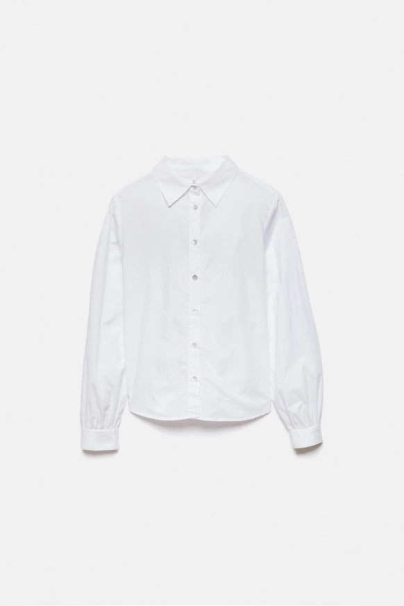 Plain White Shirt with Back Detail by LANIDOR
