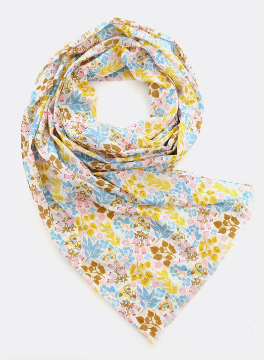 Lily Yellow 100% Organic Cotton Scarf