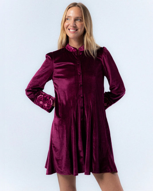 Marta Velvet Short Dress by NIZA
