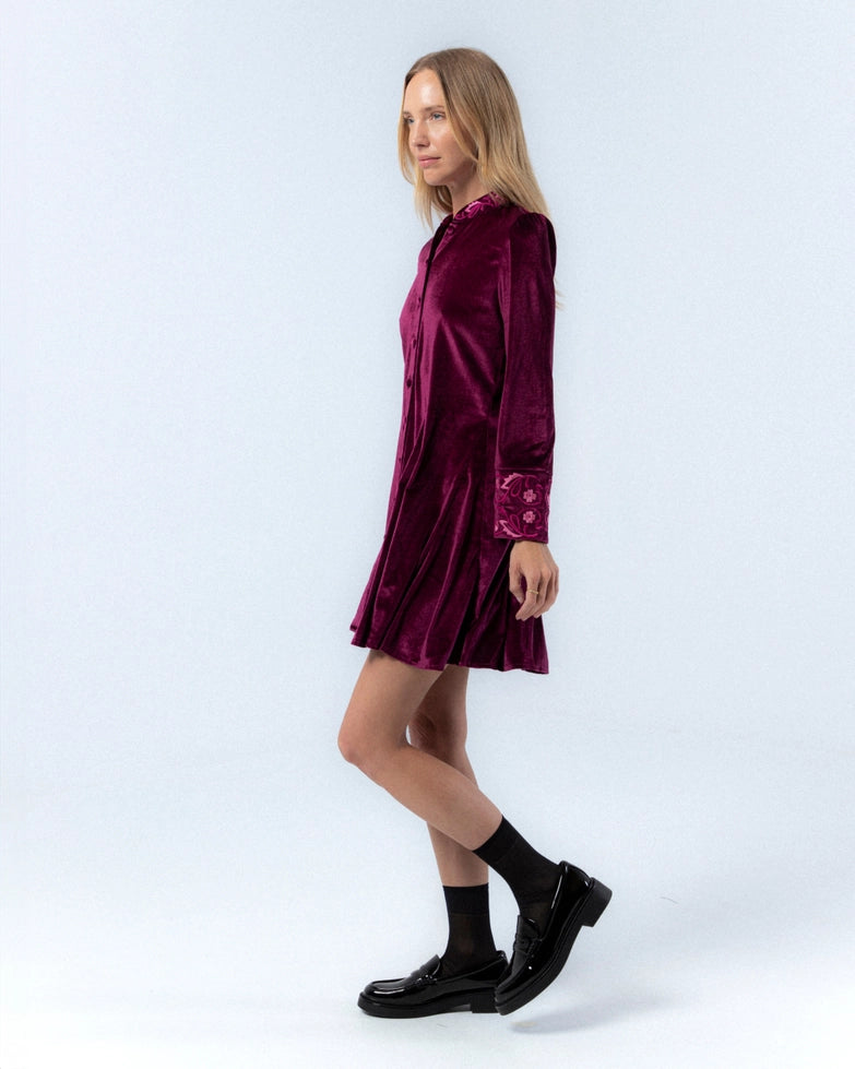 Marta Velvet Short Dress by NIZA