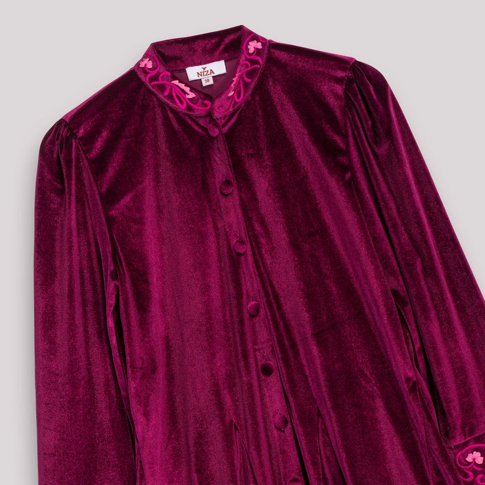 Marta Velvet Short Dress by NIZA