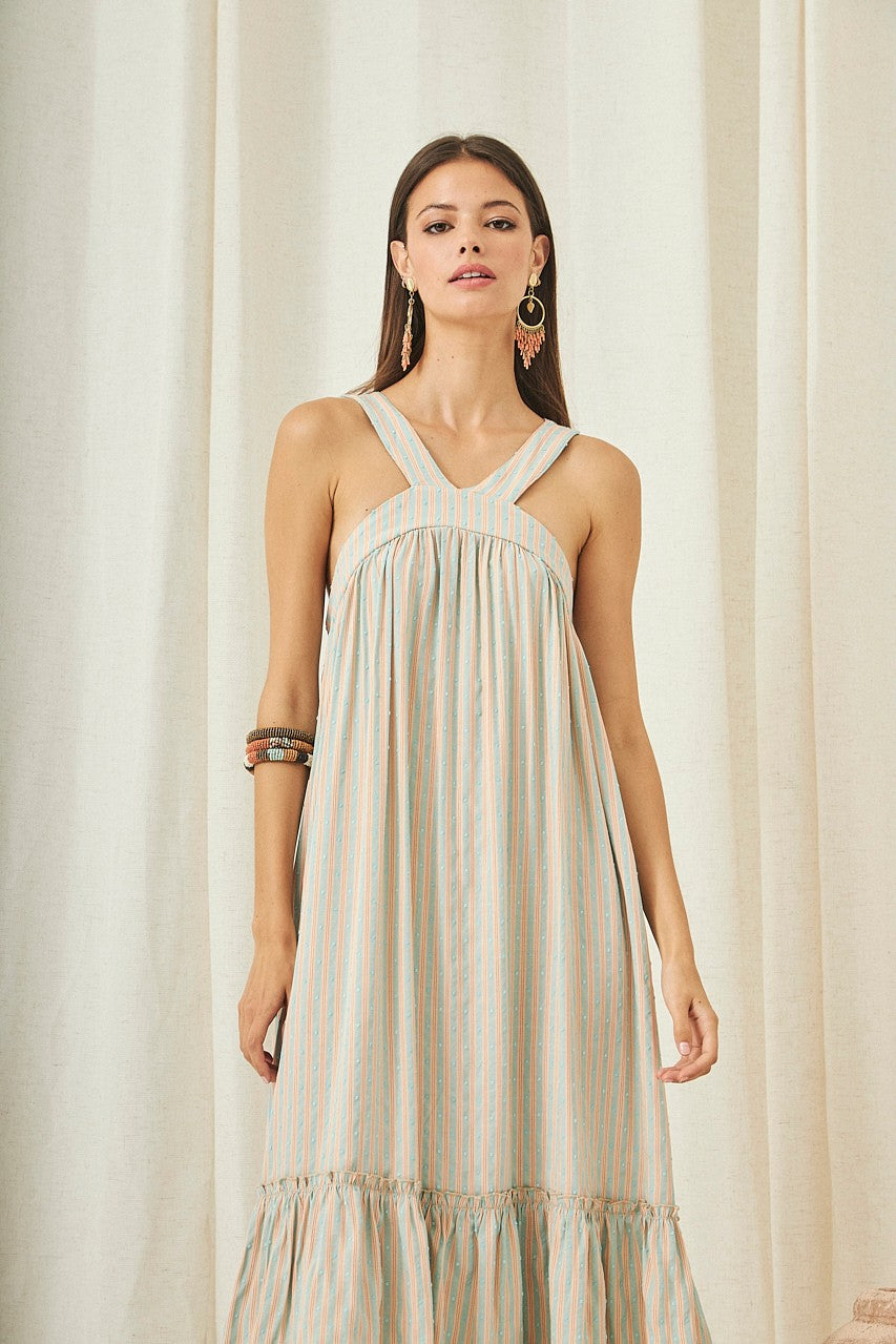 Long halter-neck dress by NUD