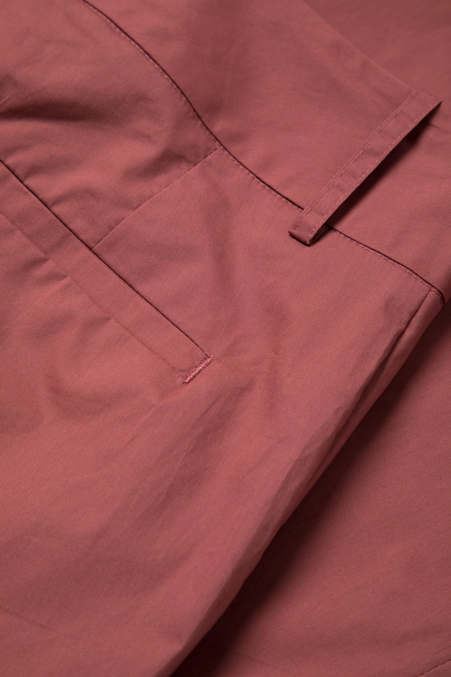 Garopaba Wide-leg Plain Trousers in Dark Pink