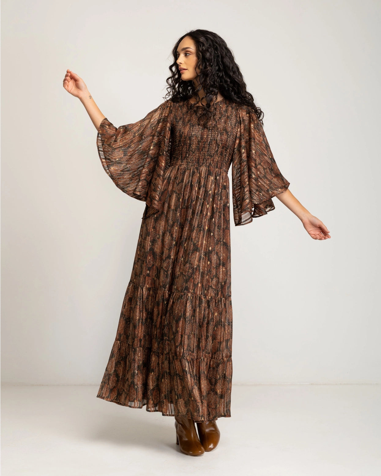 Eteria Long Shiny Dress by NIZA