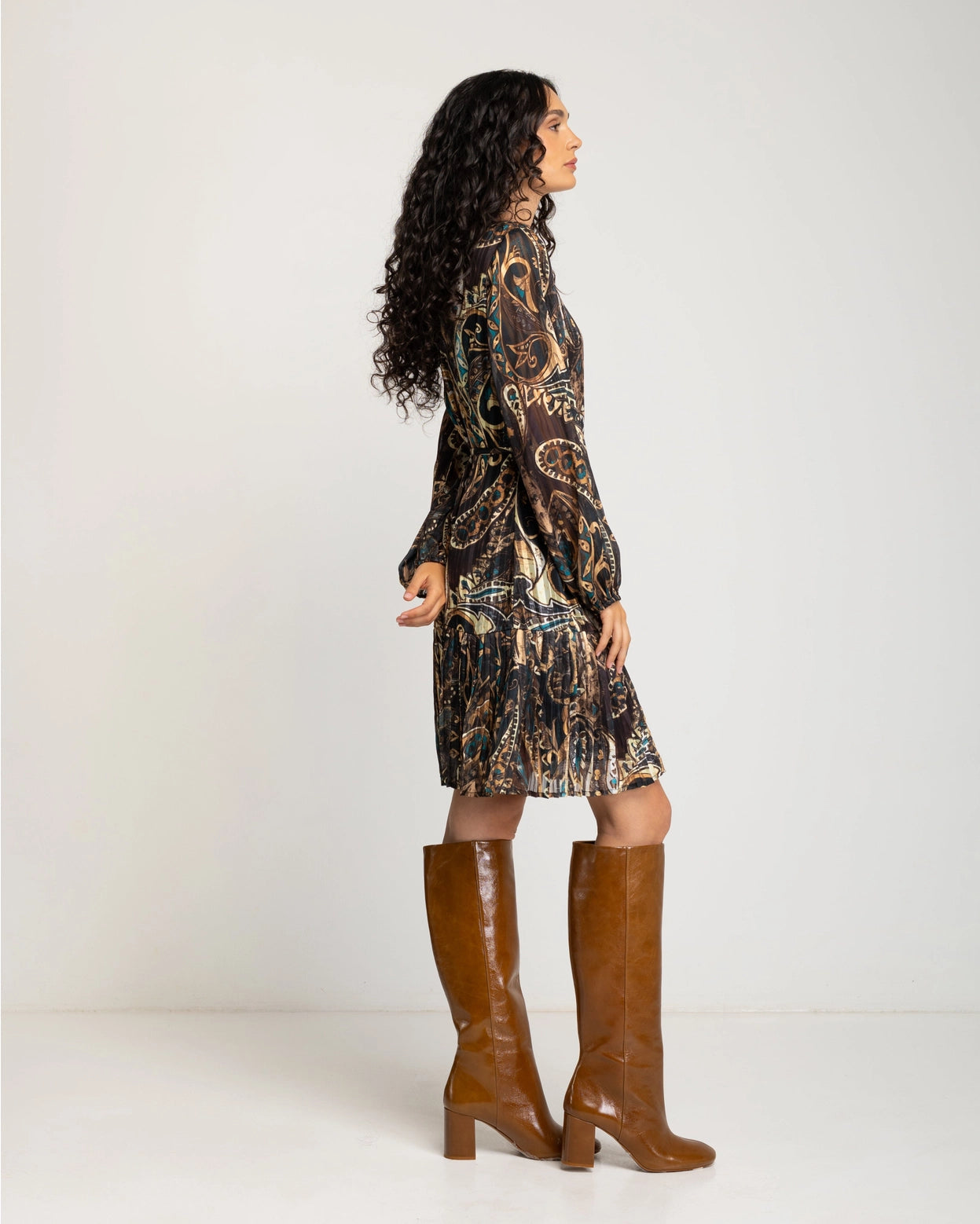 Adelia Pleated Dress by NIZA