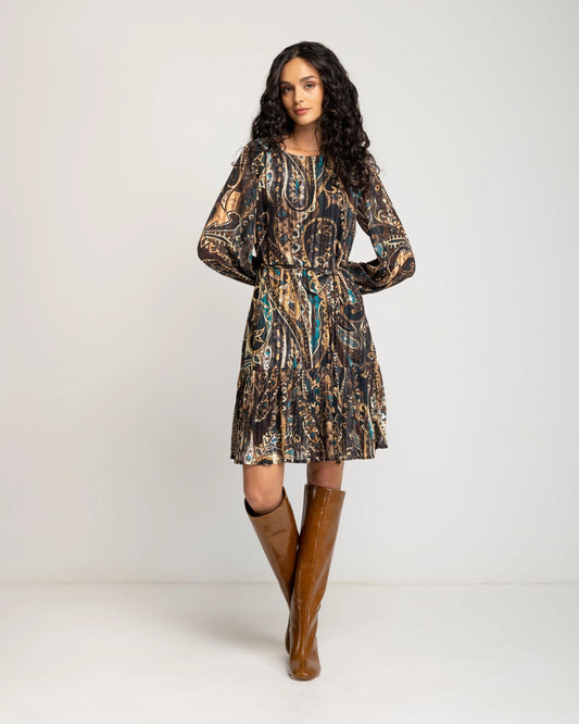 Adelia Pleated Dress by NIZA