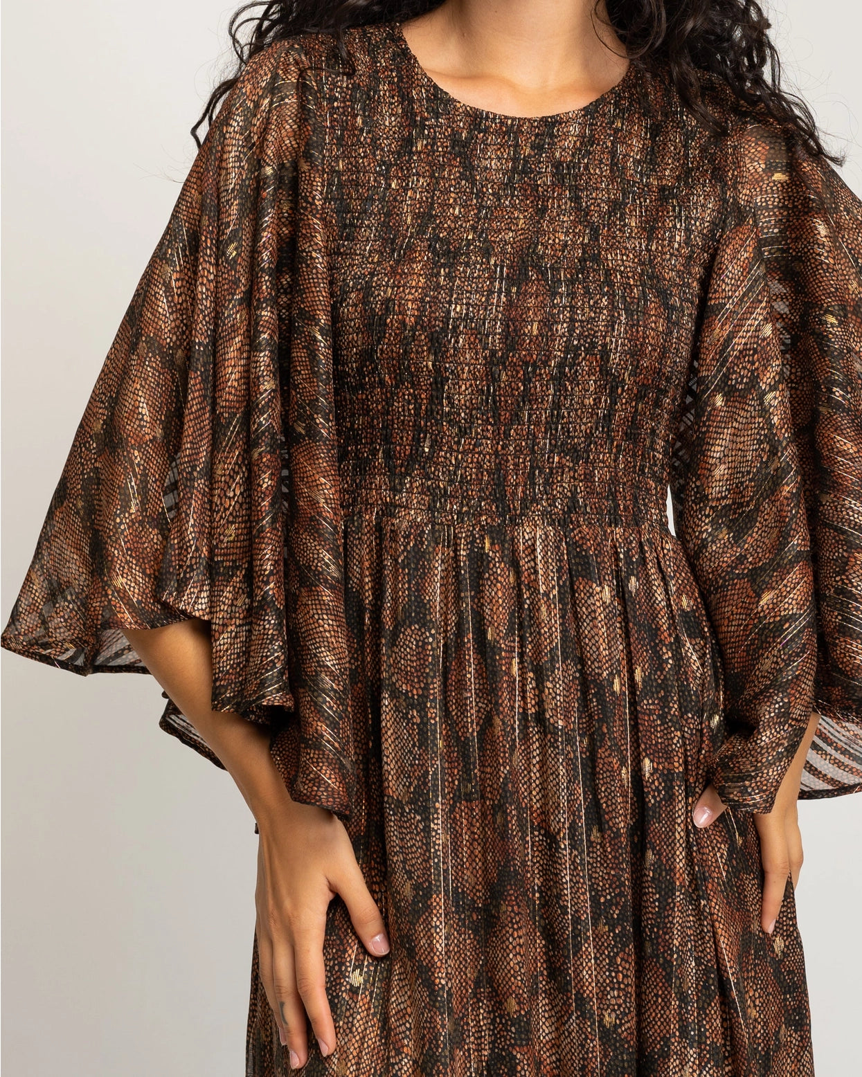 Eteria Long Shiny Dress by NIZA