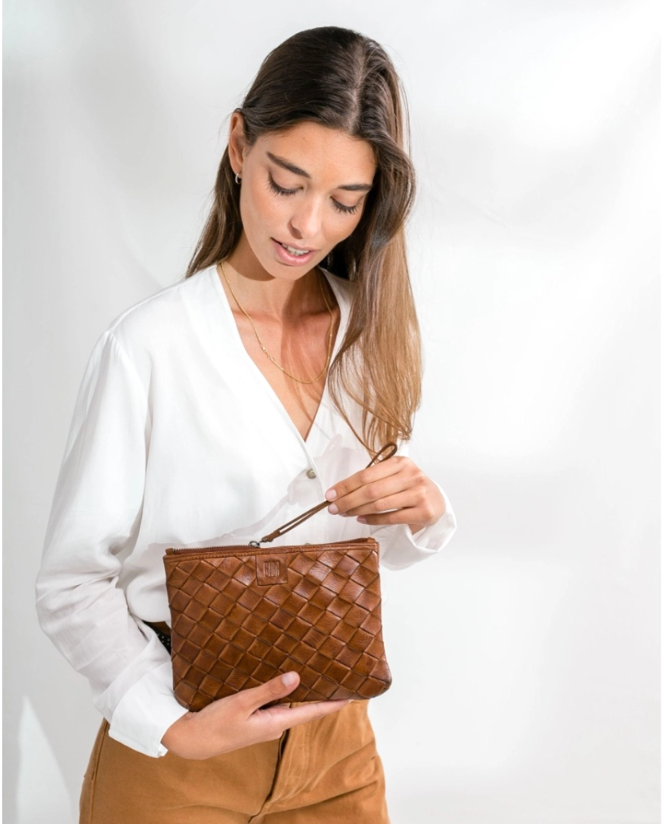 Lewisburg Clutch Handbag in antracite by BIBA